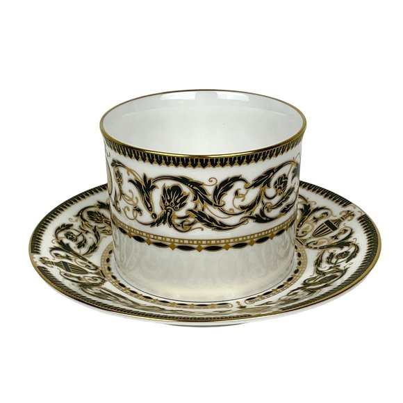 1969 Royal Worcester Windsor Fine Bone China Cup & Saucer White & Gold - Picture 4 of 11